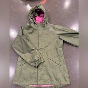 Girls The North Face rain jacket, size small (7-8)